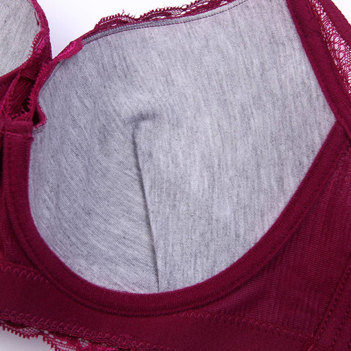 WOMEN ADJUSTABLE PLUS-SIZE LACE BRA