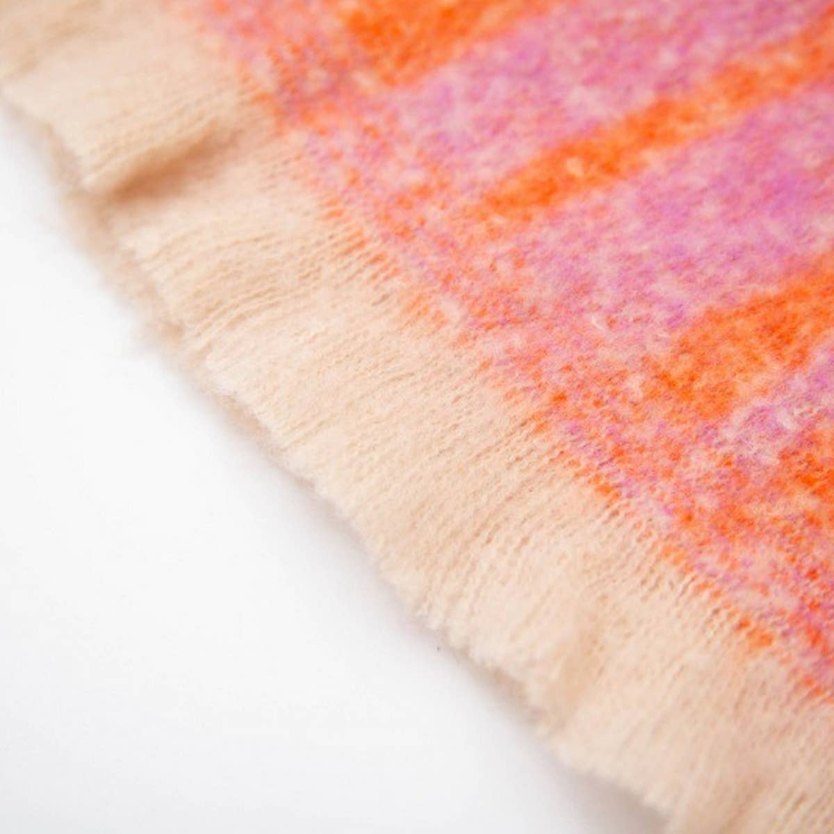 Geometric Loop Yarn Winter Scarf with  Shawl Wrap