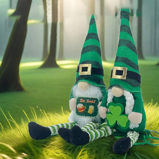 ST. PATRICK STRIPED LONG-LEGGED DOLL FIGURINE_CWMM3446