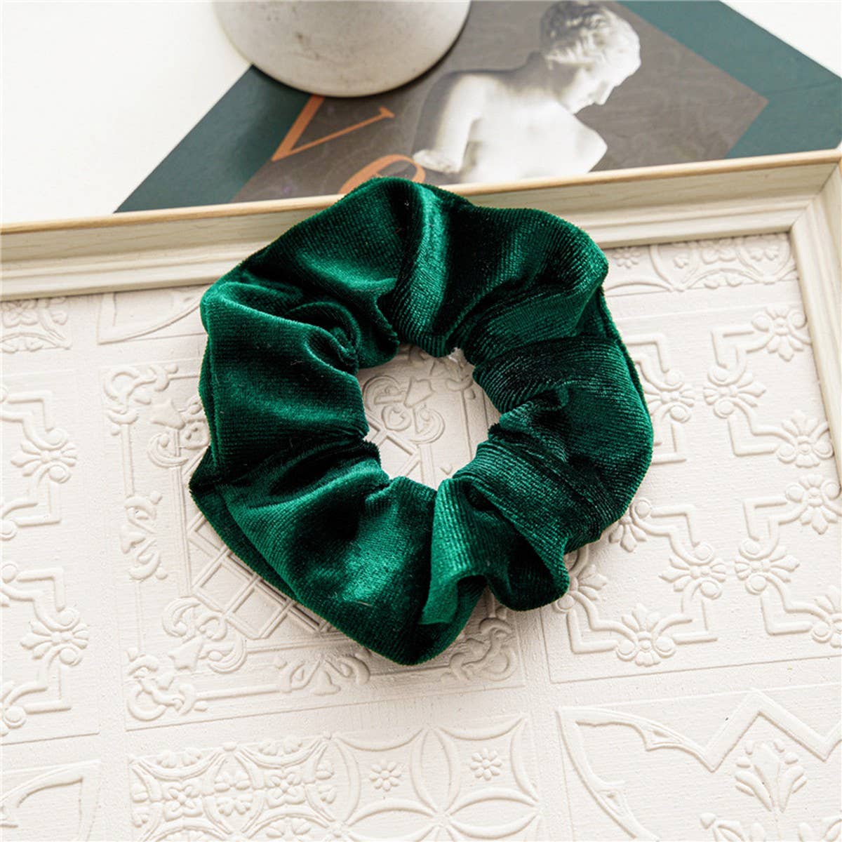 CHRISTMAS PLAID SIMPLE CRUMPLED HAIR BAND