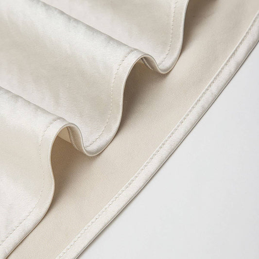 SIMPLE AND FASHIONABLE LACE SATIN ELASTIC SKIRT