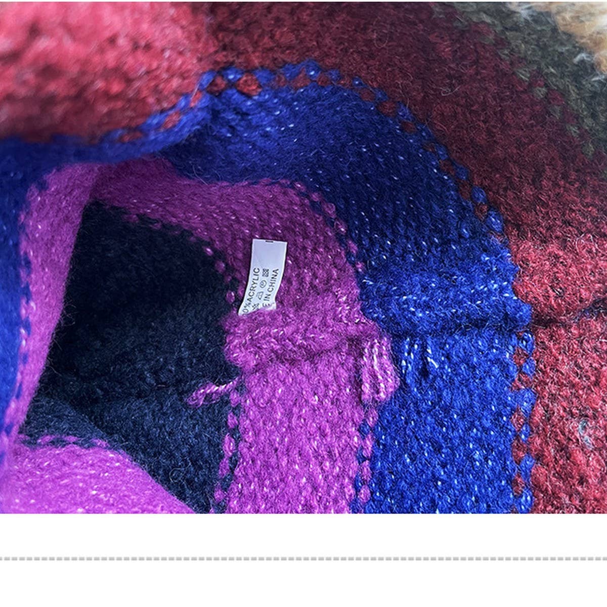 WOMEN'S STRIPED COLORBLOCK KNITTED HAT_CWAH2060