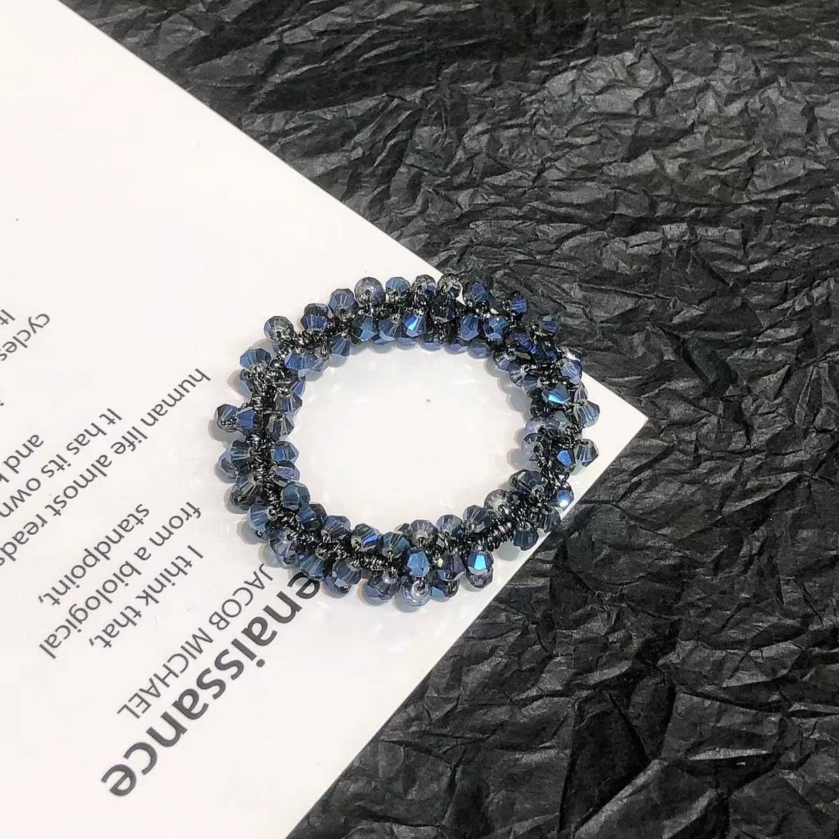 Cute Crystal Vintage Hair Tie Sweet Ponytail Band