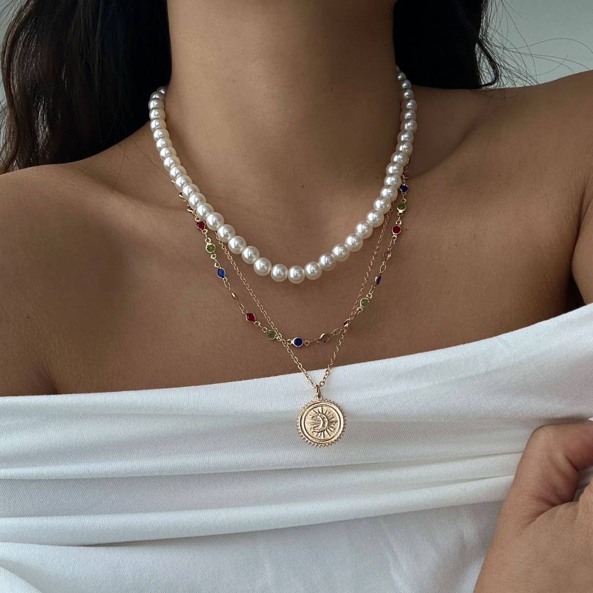 FASHION IMITATION PEARL BEADED NECKLACE_CWMM3181