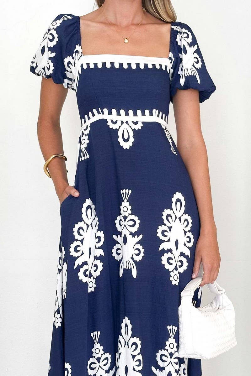 CWDMD6320_SUMMER HOLIDAY PRINT BEACH DRESS