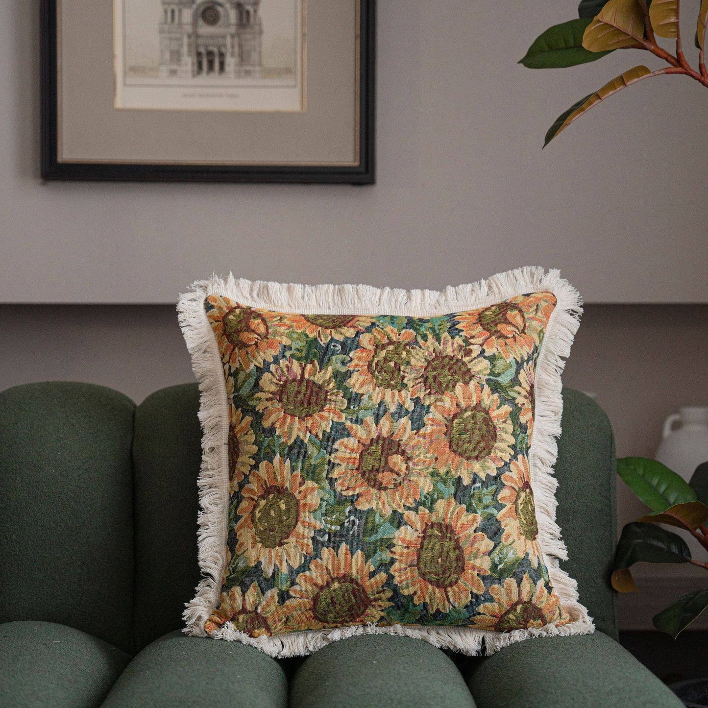 FLORAL PATTERNED COSY PILLOW COVER CASE