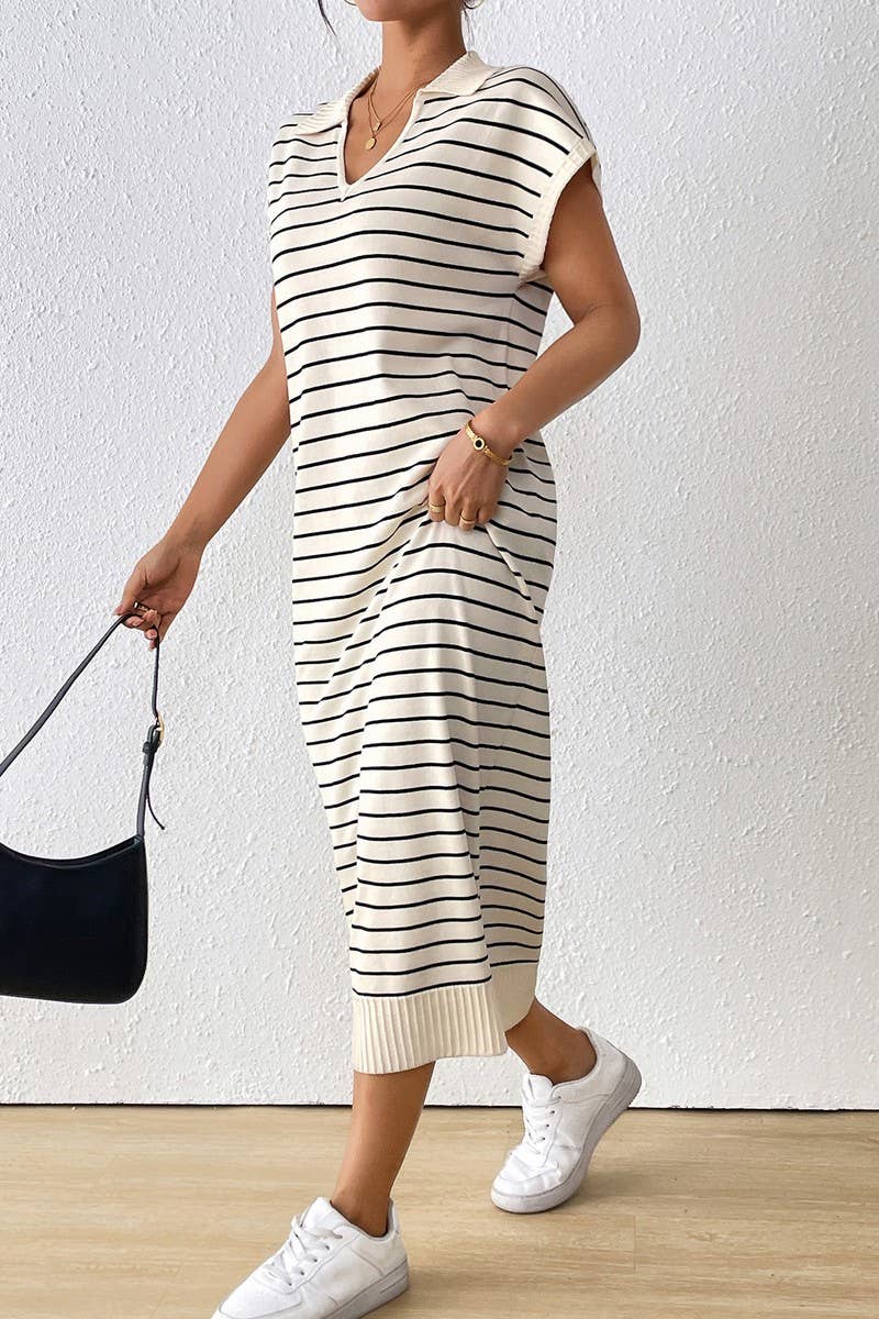 CWDMD6172_WAIST BAG AND HIPS KNITTED ELEGANT HALTER DRESS