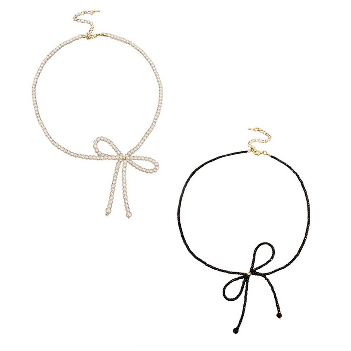 VERSATILE AND HIGH-END SWEET STYLE BOW NECKLACE