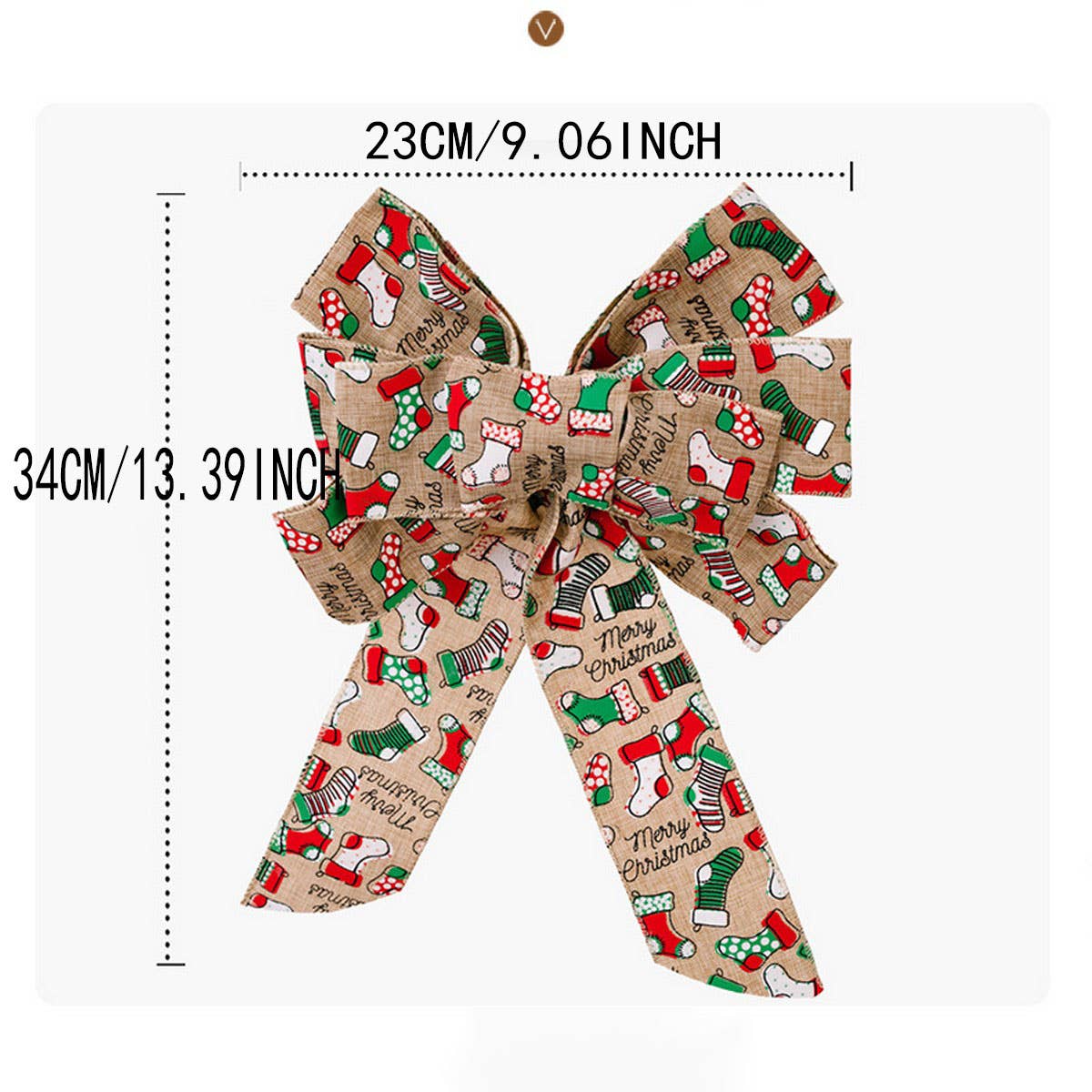 CWMM10252_ST. PATRICK DAY CHRISTMAS RIBBON BOW ORNAMENTS