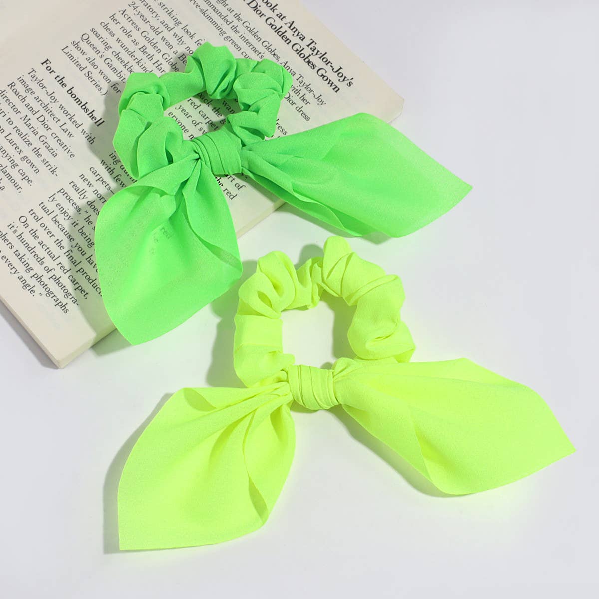 SIMPLE BUNNY EARS RIBBON HAIR ROPE_CWAHA2201