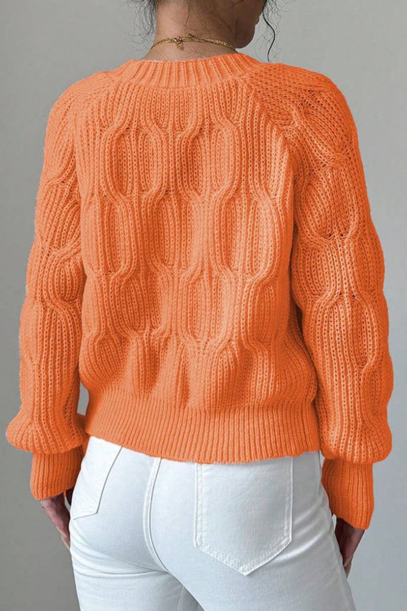 CWOCAL00687_SOLID LONG SLEEVE BOW KNIT CARDIGAN