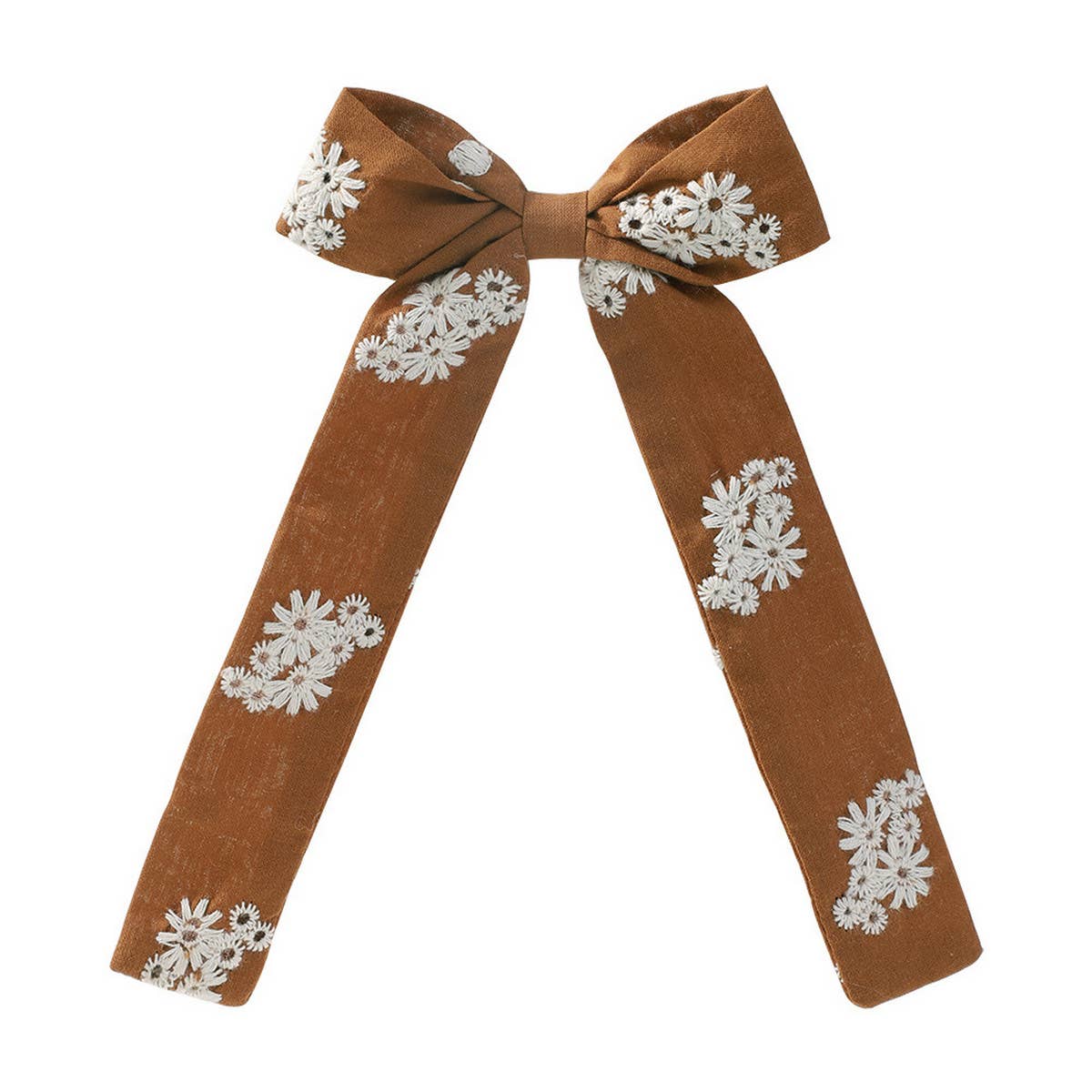 CHILDREN'S RIBBON BOW EMBROIDERED HAIRPIN