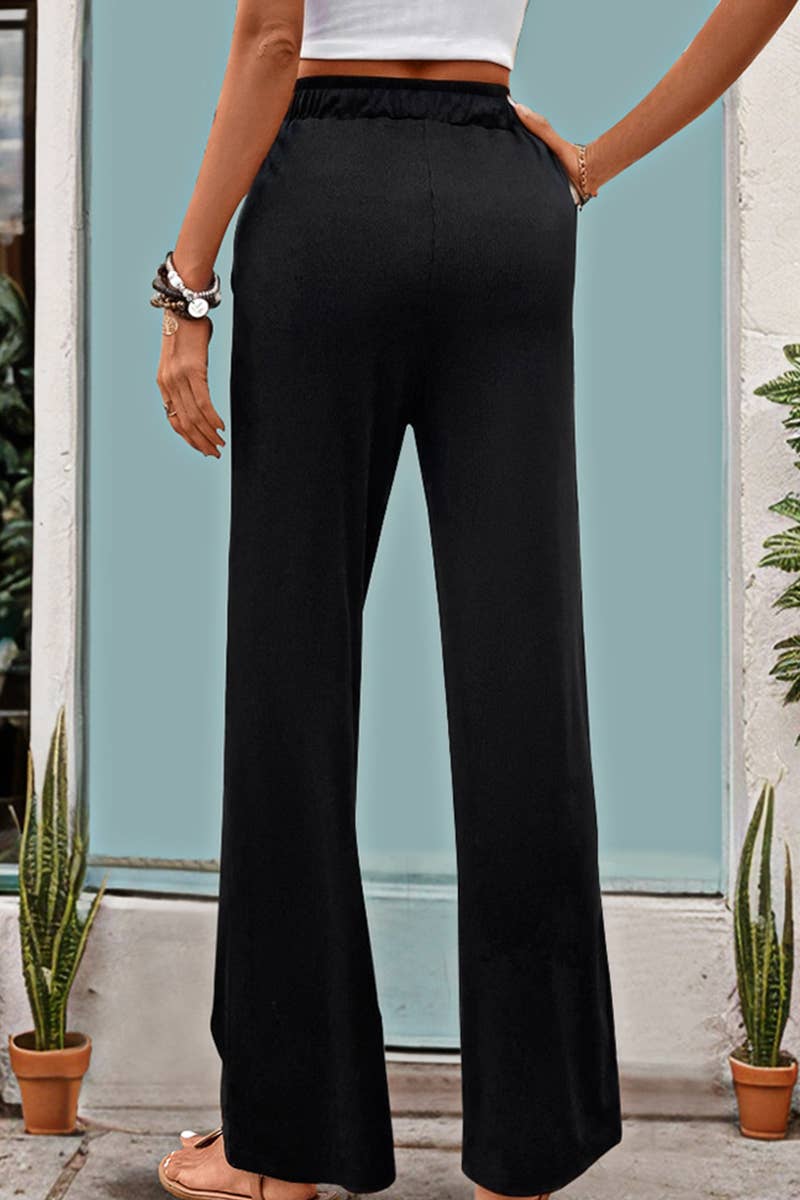 CWBLP1767_NEW SUMMER HIGH WAIST STRAIGHT CASUAL PANTS