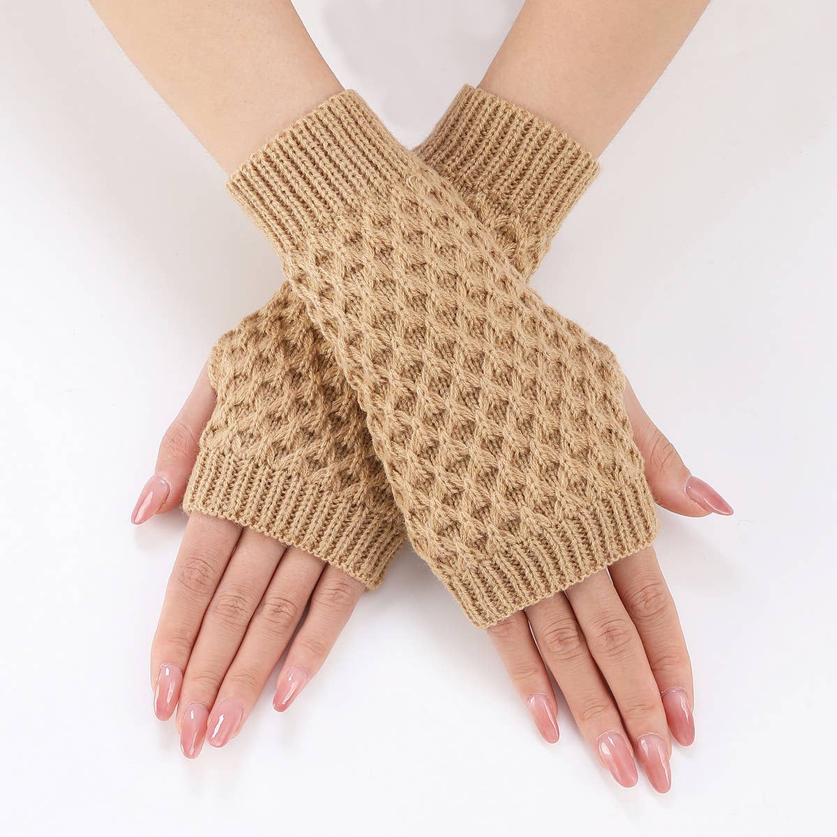 WARM AND COLD-PROOF PINEAPPLE FLOWER GLOVES_CWAG0107