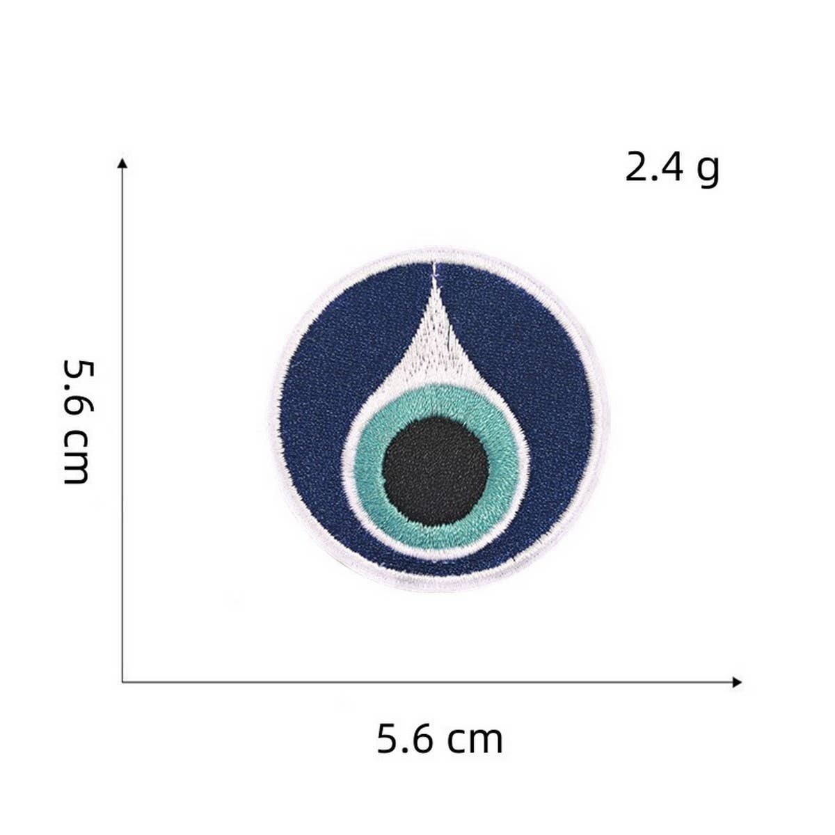 NEW DEVIL'S EYE EMBROIDERY CLOTHING PATCH