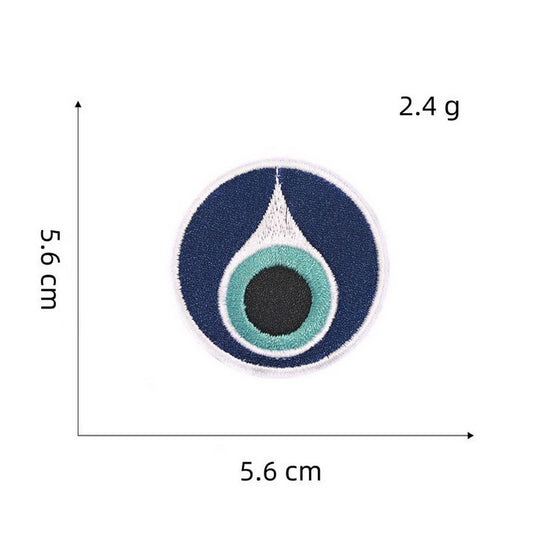 NEW DEVIL'S EYE EMBROIDERY CLOTHING PATCH