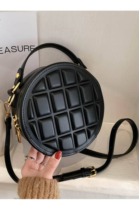 WAFFLE LOUND CROSS BODY BAG_CUAB0087