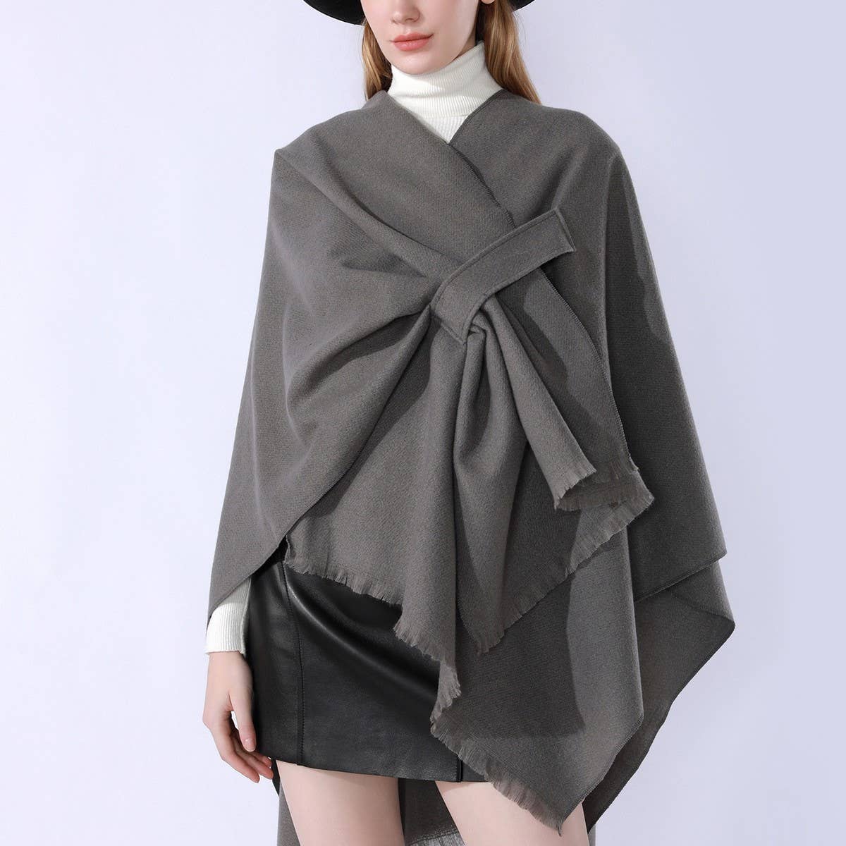 PURE COLOR HIGH-GRADE WARM CASHMERE SHAWL_CWMM2091