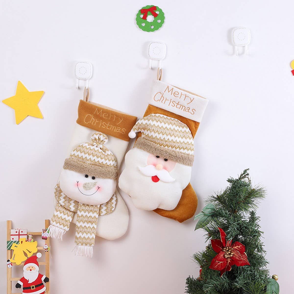 CHRISTMAS CUTE CARTOON CHRISTMAS STOCKINGS