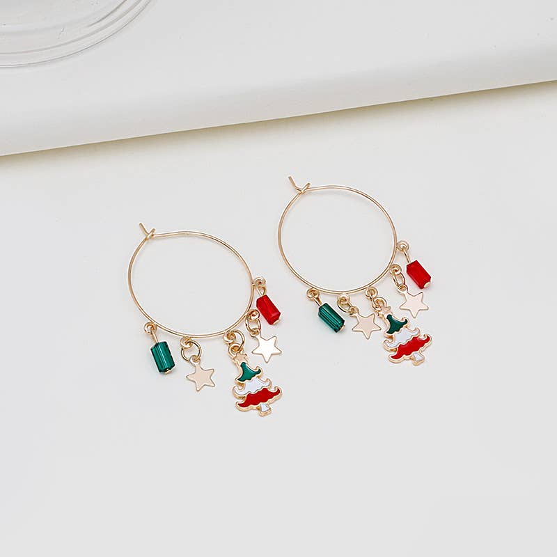CHRISTMAS EXAGGERATED PERSONALITY EARRINGS
