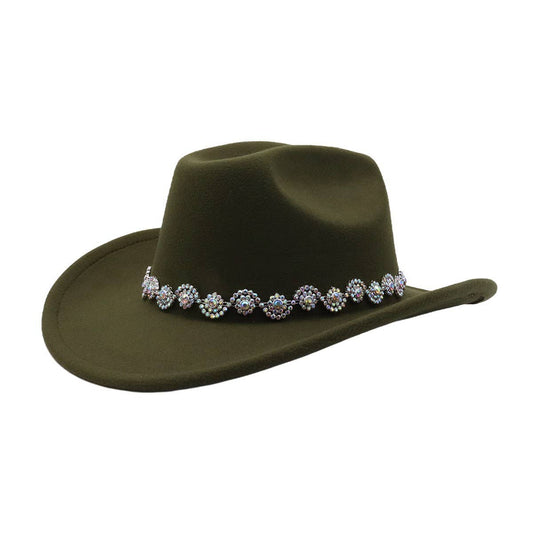 Men & Women Ethnic Style Polyester Cowboy Hat_CWAH04362