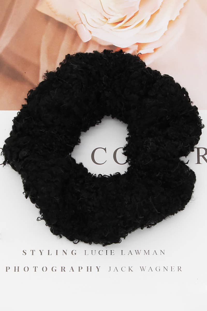 5PCS SOLID COLOR FLUFFY SCRUNCHIE_CWAHA0172