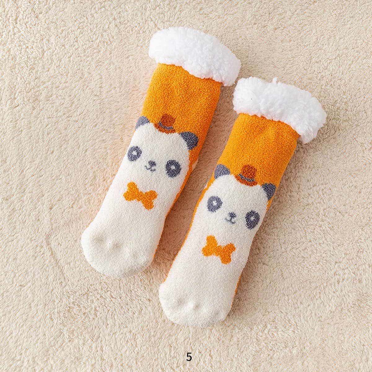 WINTER MID-TUBE NON-SLIP FLOOR SOCKS FOR WOMEN