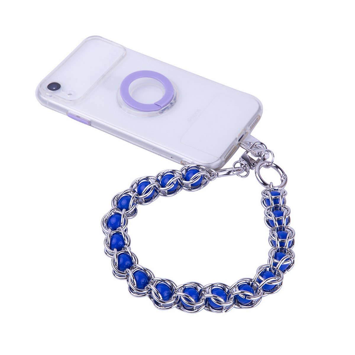 15.75in Metal Bead Acrylic Bead Handbag Strap_CWMM5117