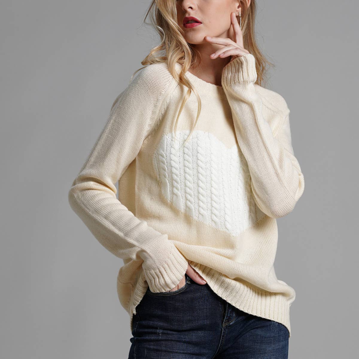 Valentine's Day turtleneck love sweater