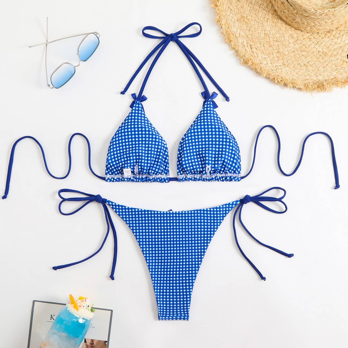GINGHAM BIKINI SET - SEXY EUROPEAN SWIMSUIT