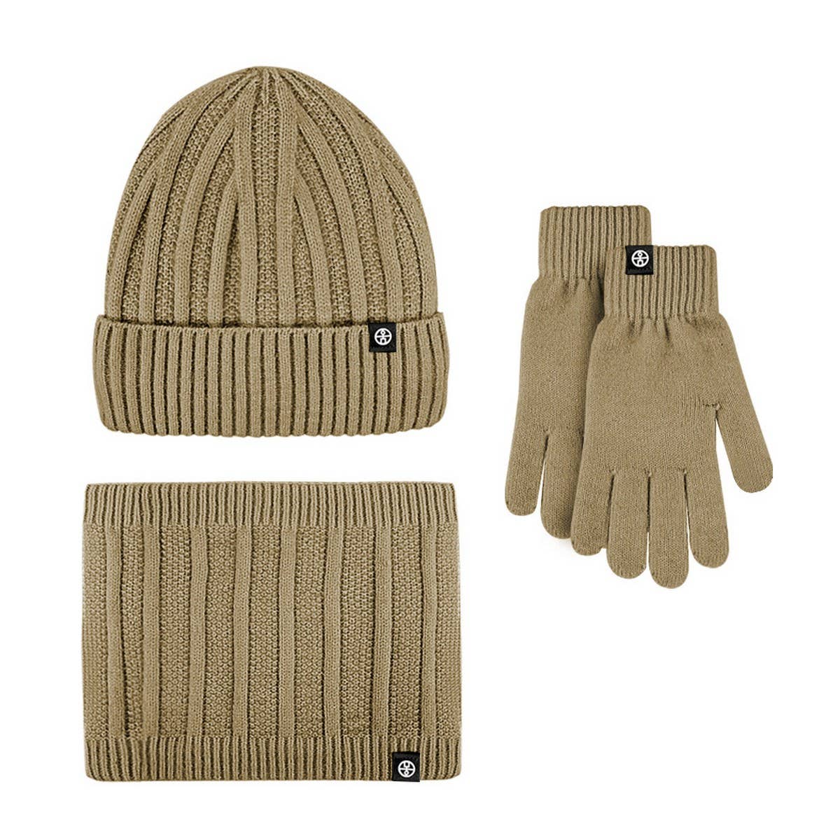 WINTER OUTDOOR WARM THICK FLEECE THREE PIECE SUIT