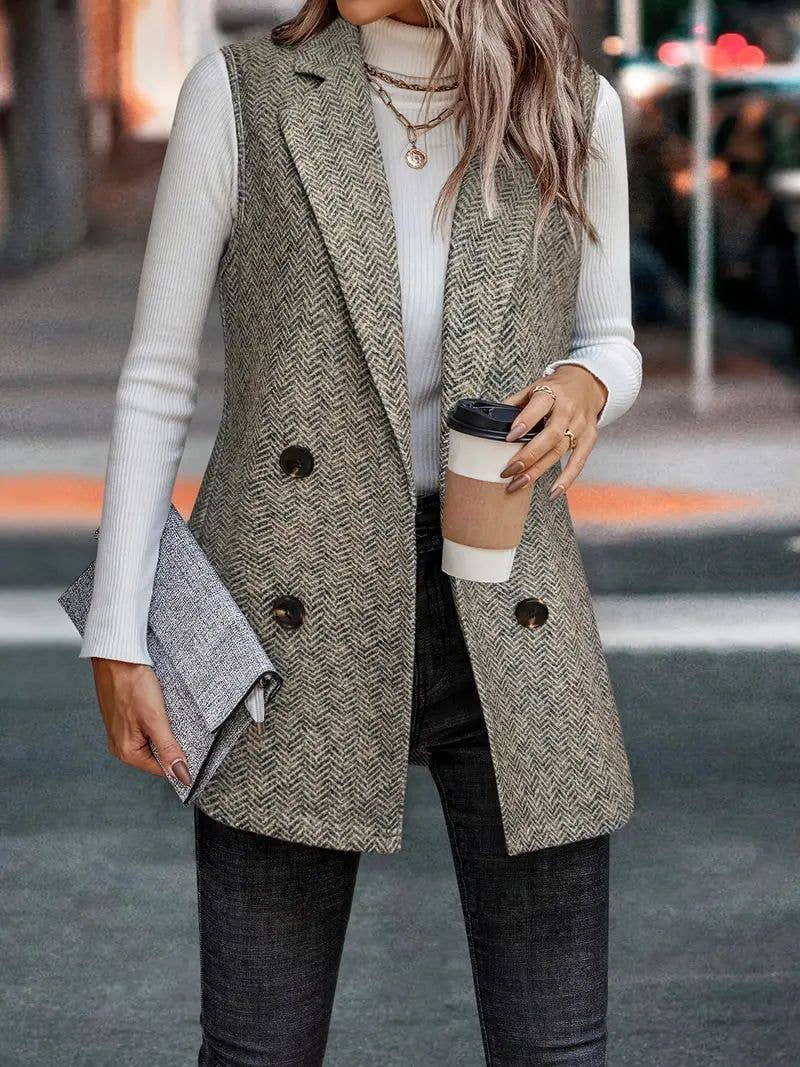 SLEEVELESS VEST KNITTED FASHION SUIT HIGH SENSE