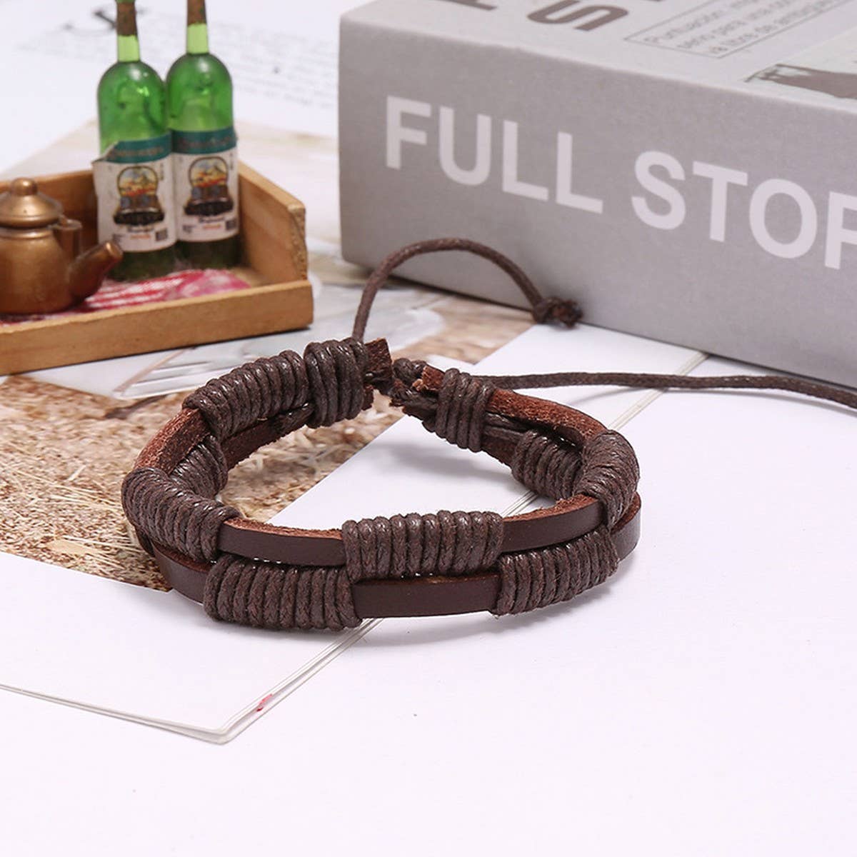 MEN'S SIMPLE VINTAGE BRAIDED LEATHER BRACELET