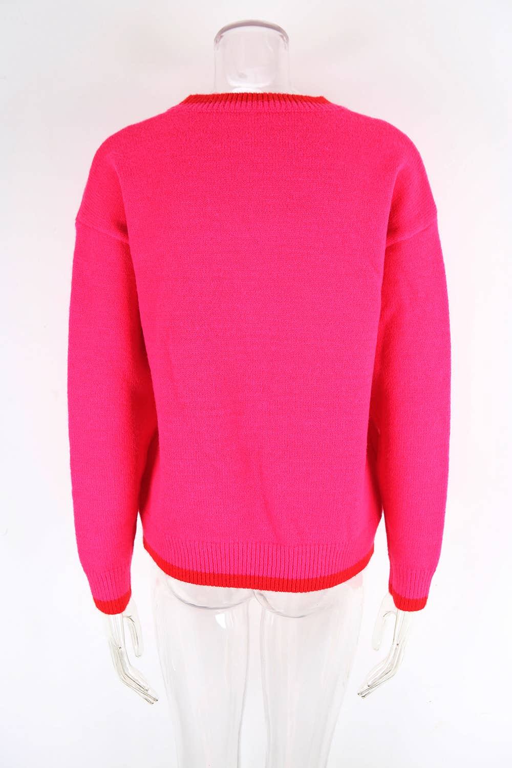 Strawberry Valentine's Day knitted sweater