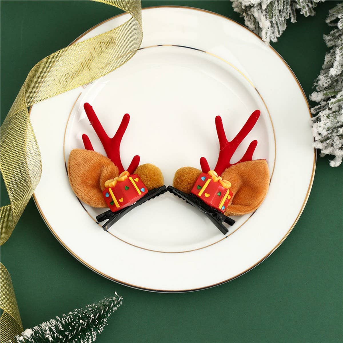 CHRISTMAS CUTE ELK ANTLERS HAIRPIN