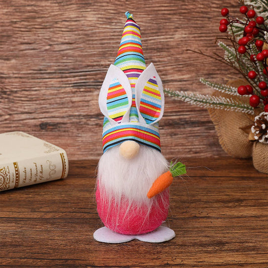CWMM9488_EASTER COLORFUL RABBIT EAR POINTY HAT ORNAMENTS