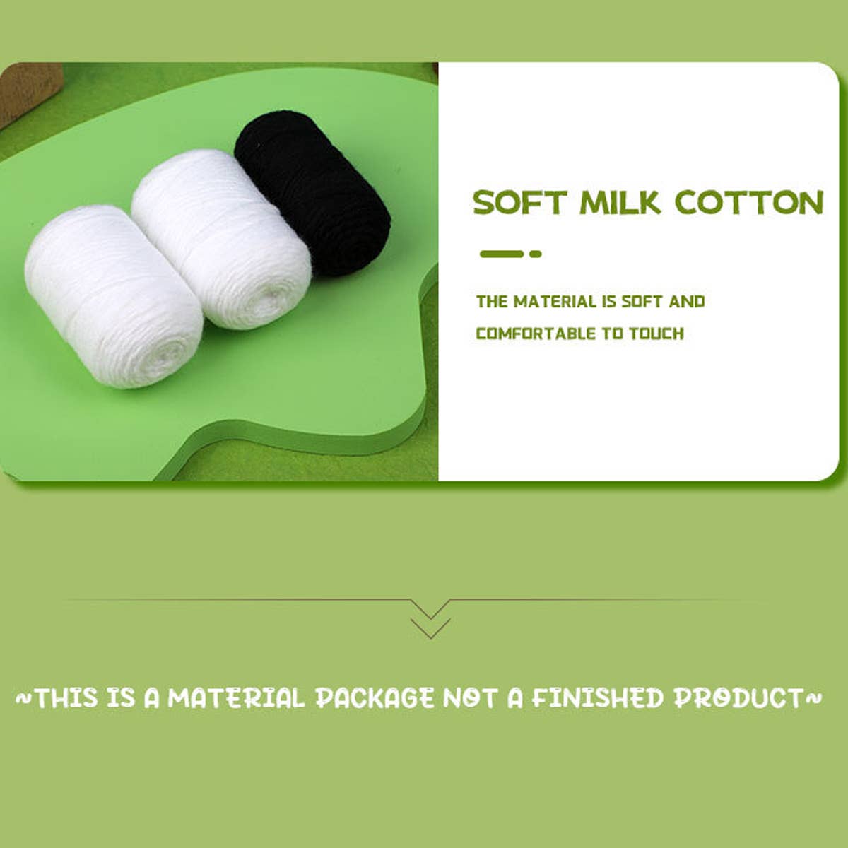 WHITE BALLOON DOG DOLL CROCHET MATERIAL PACK