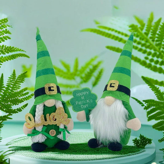 ST. PATRICK'S DAY FACELESS DOLL RUDOLPH ORNAMENT_CWMM3454