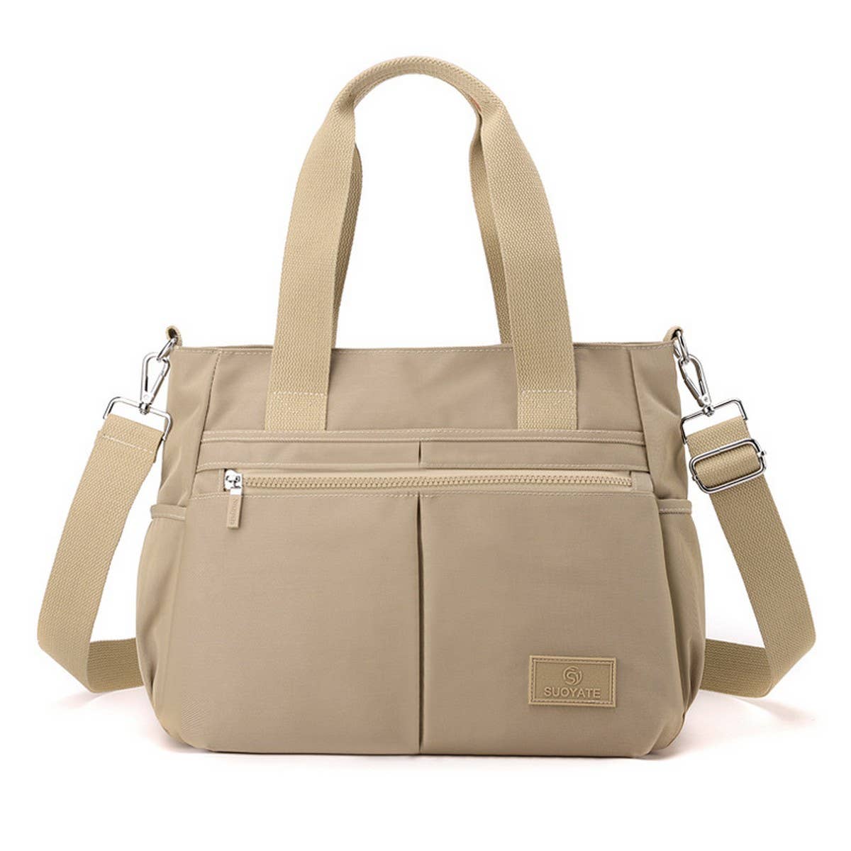 FASHION SOLID COLOR HANDBAG SHOULDER MESSENGER BAG_CWAB3445