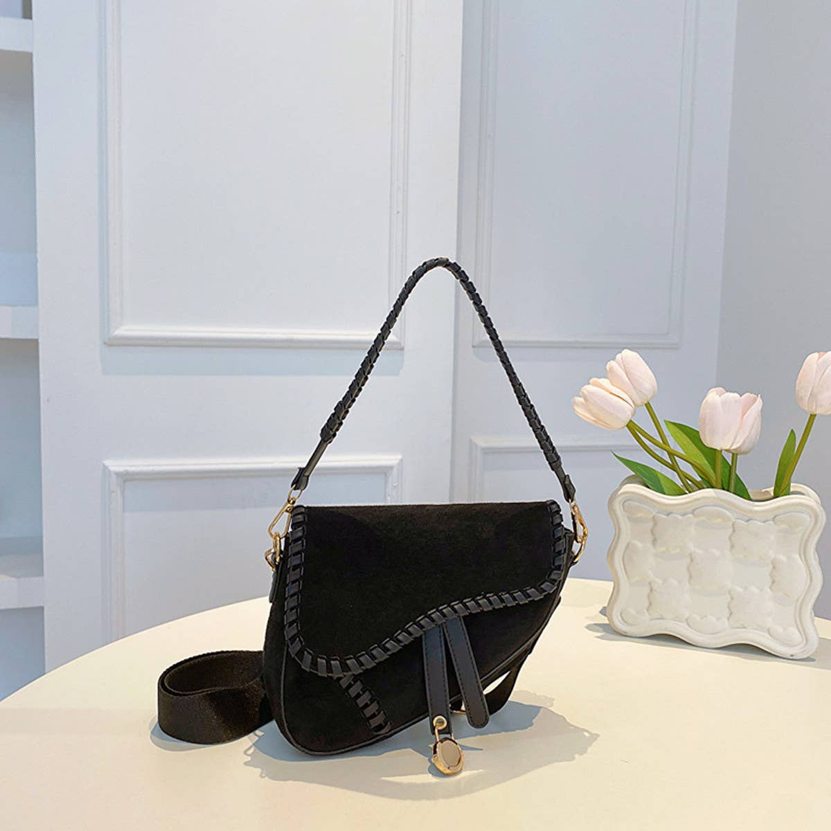 WOMEN FASHIONABLE SHOULDER UNDERARM BAG_CWAB1597