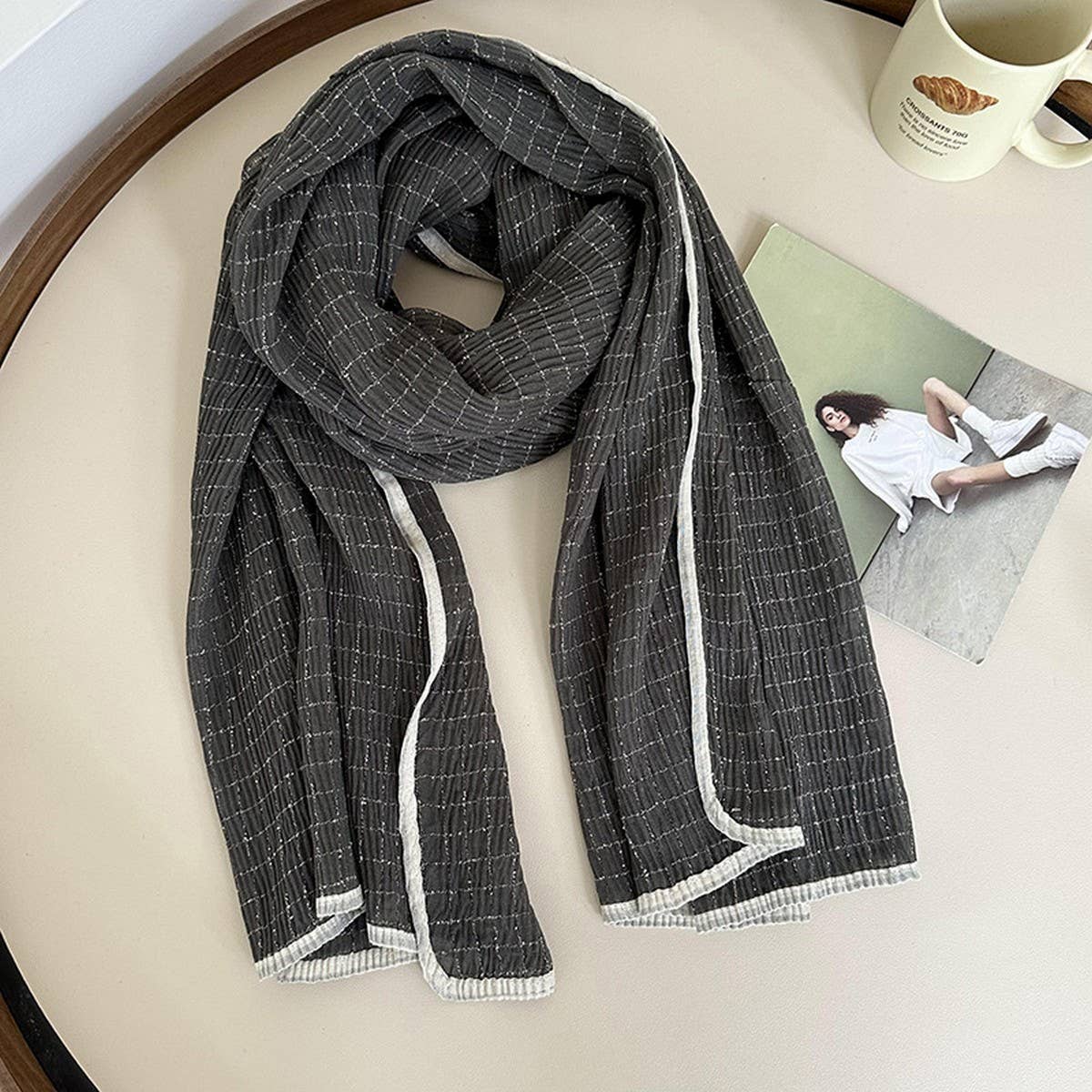CASUAL THICK WARM PLAID SCARF_CWASC1414