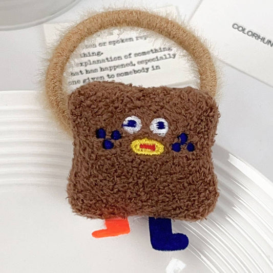 Cartoon rice ball bread hair tie bun hair tie