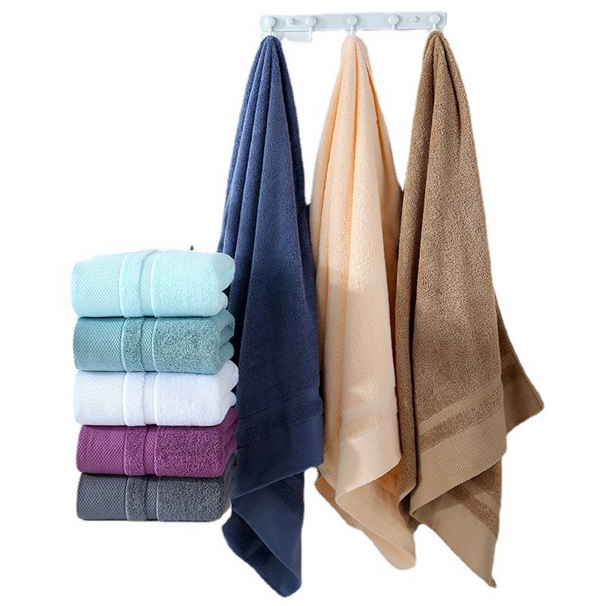 COMBED COTTON THICK ABSORBENT BATH TOWEL