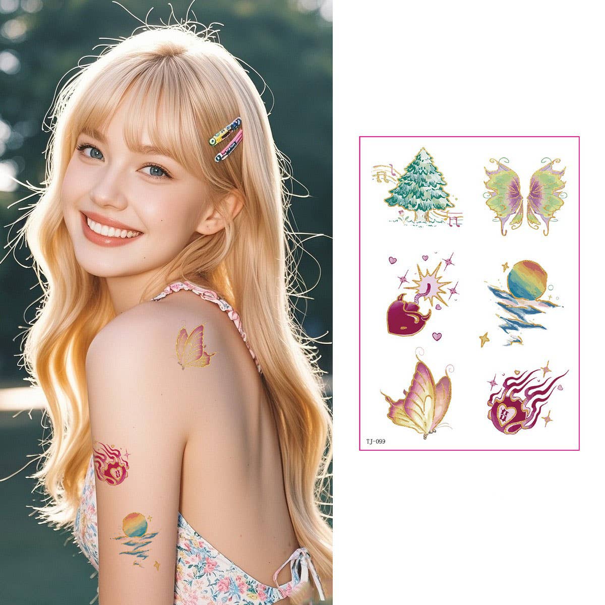 Gold Foil Tattoo Stickers for Girls ?Chic & Classy