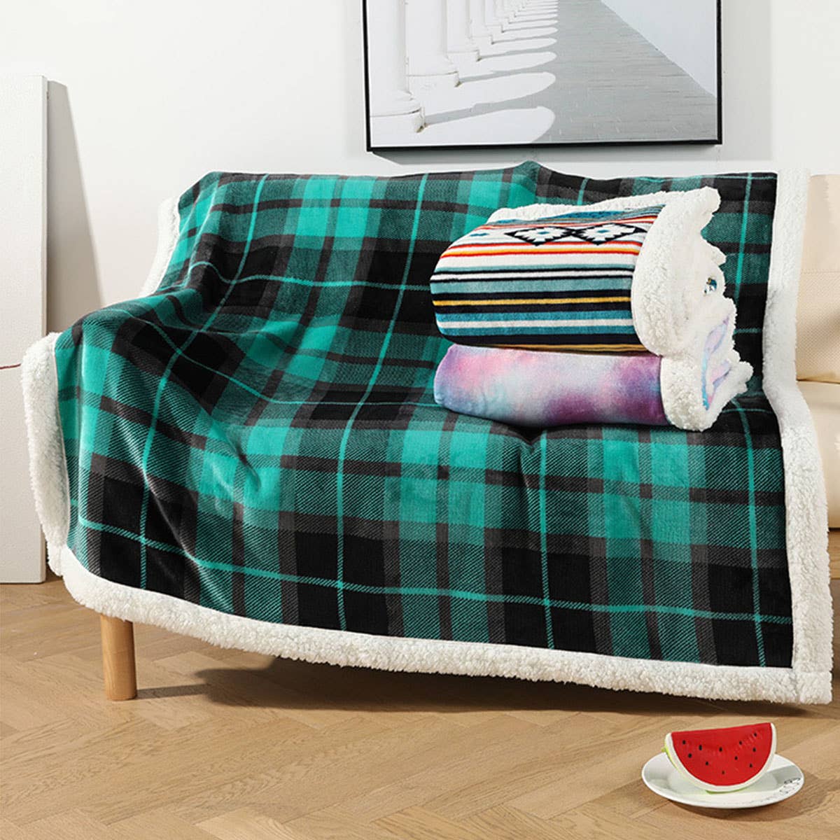 BOHO CORAL VELVET LIGHTWEIGHT BLANKET_CWMM0221