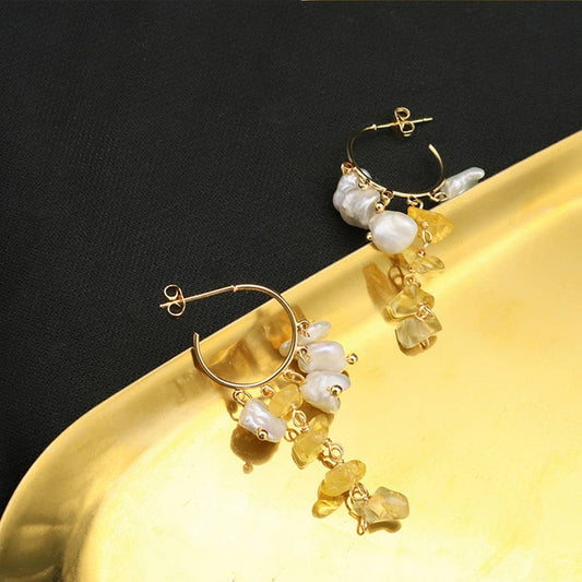 WOMEN'S HIGH-END NATURAL PEARL EARRINGS