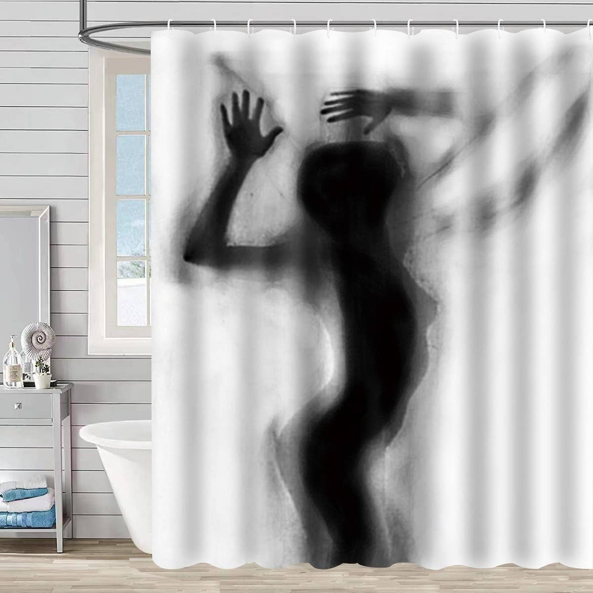 HALLOWEEN EASTER WATERPROOF SHOWER CURTAIN