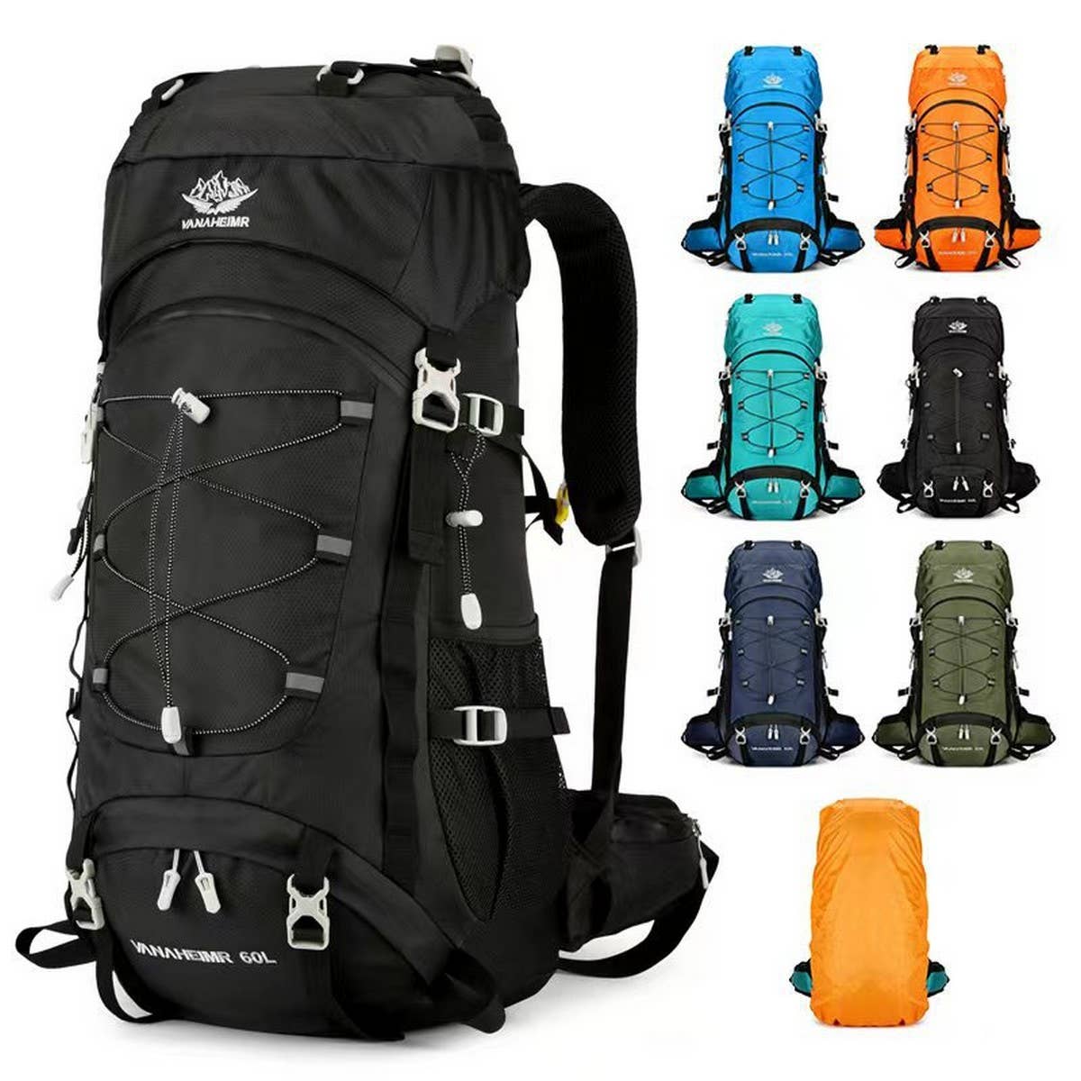 60L Outdoor Hiking Camping Travel Backpack_CWAB5409
