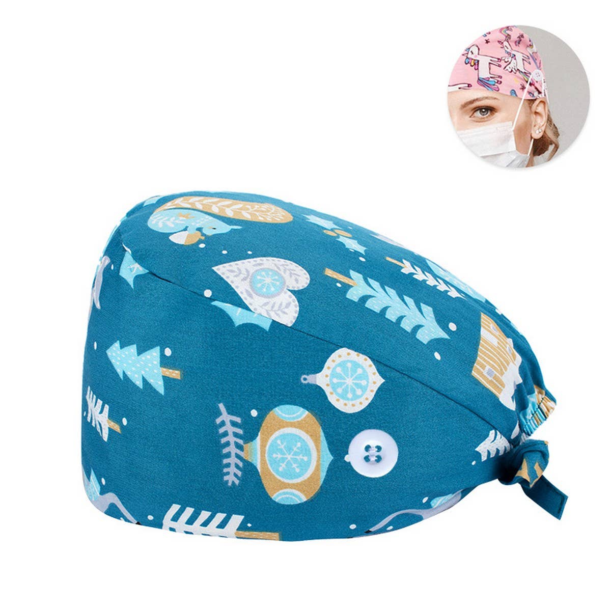 NURSE CAP SURGICAL CAP PURE COTTON DOCTOR CAP_CWAH3374