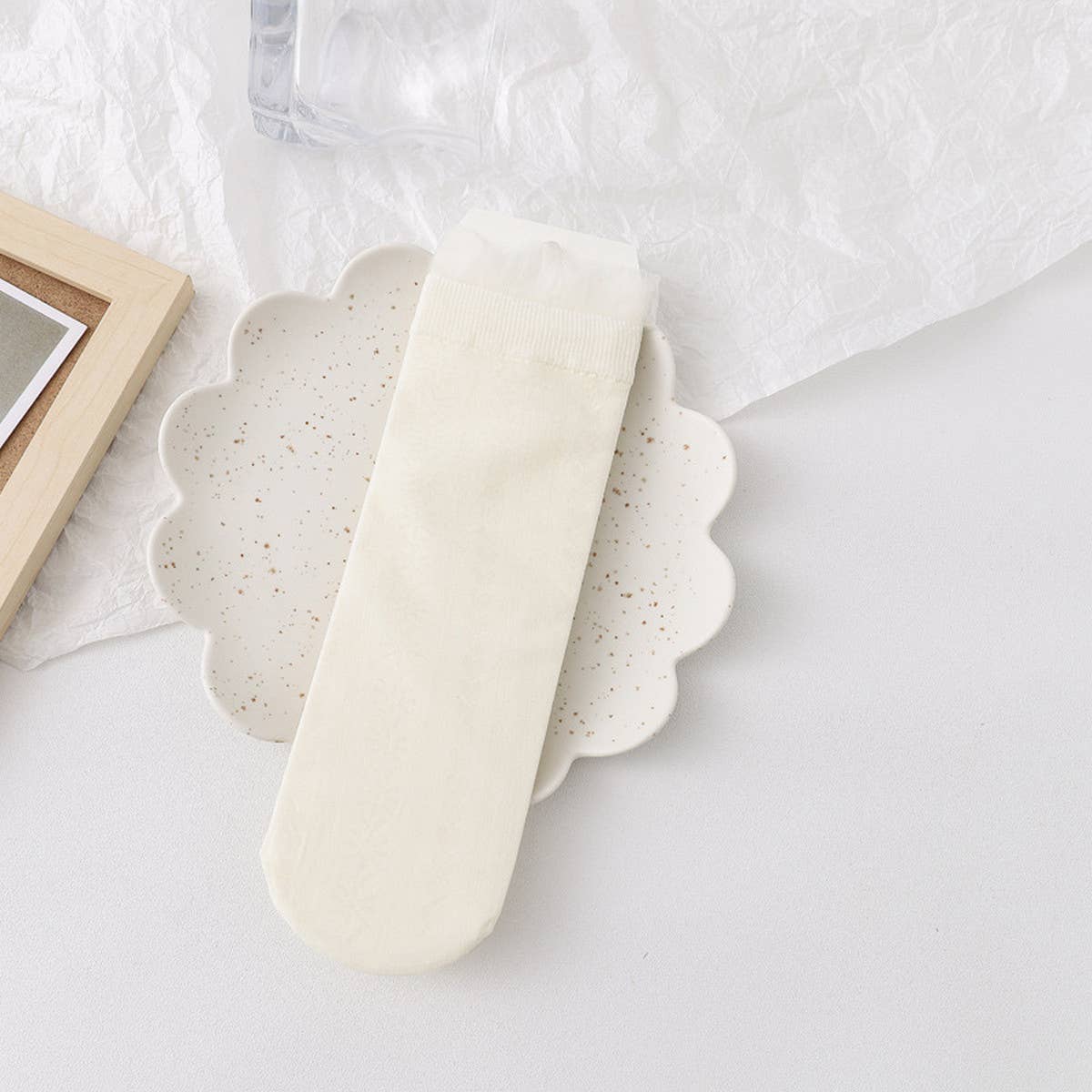 WOMEN THIN FRUIT PRINT ICE SOCKS